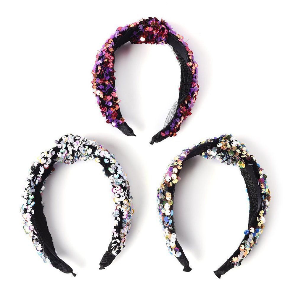 Sparkly Wide-Brimmed Headbands